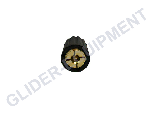 Instrumenten draaiknop 10mm (schacht Ø3mm) zwart [E020-2125]